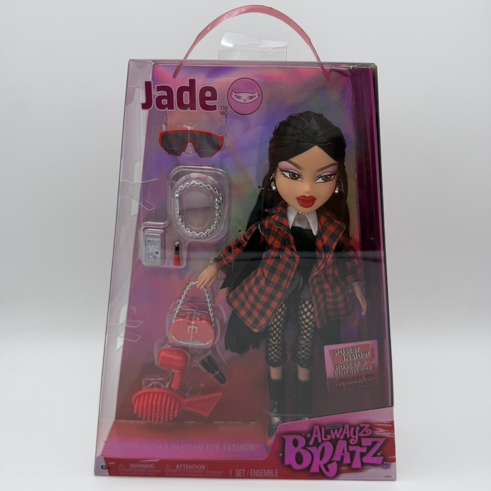 NEW Bratz Alwayz Jade Fashion Doll with 10 Accessories and Poster